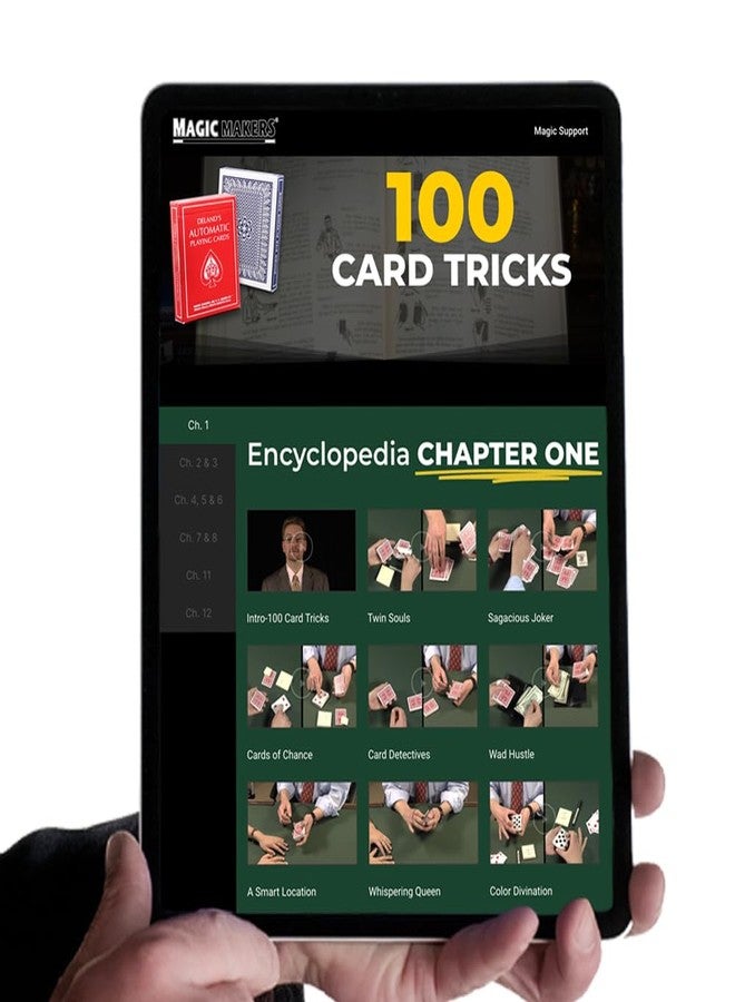 ماجيك مايكرز مجموعة ماجيك ميكرز لخدع الورق (100 قطعة) تتضمن مجموعة أوراق لعب مميزة ومجموعة أوراق لعب خدع سفينجالي. - Image 3